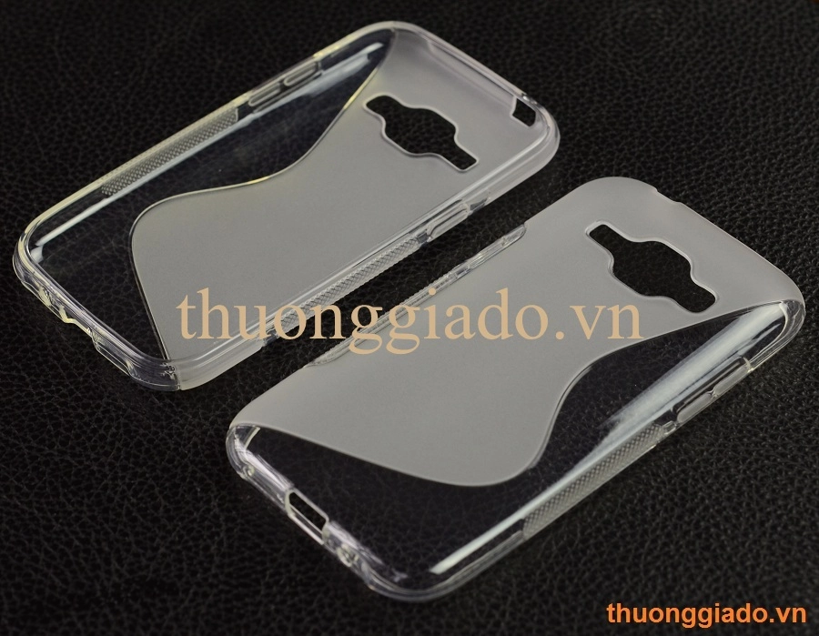 Ốp lưng silicon cho Samsung Galaxy J1 (Hiệu S Line) TPU Case